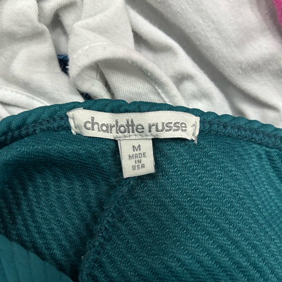 Charlotte Russe Green Bodycon Dress Medium - Picture 3 of 8